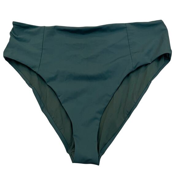 Vuori Other - Vuori Dune Bikini Bottom Large Beryl Green High Rise Media Pocket Cheeky Sporty